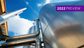 upwards view of refinery pipes